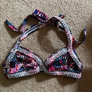 PINK Victoria's Secret Vibrant Patterned Bikini Top